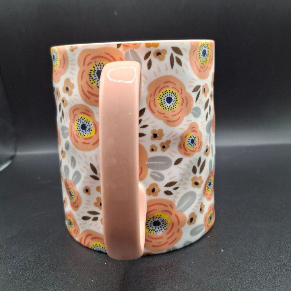 Floral Ceramic Mug By Bella Dimpled Floral Collection 10 Strawberry Street - Picture 2 of 6